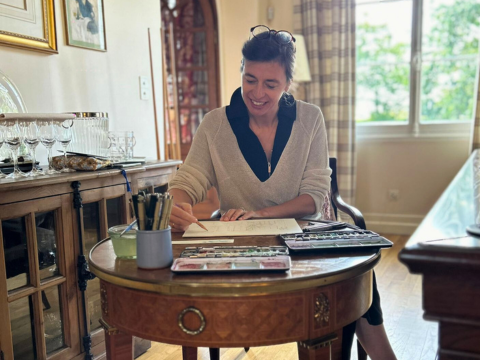 Live painting - Château Montlabert - Saint-Émilion Grand Cru classé - Septembre 2024