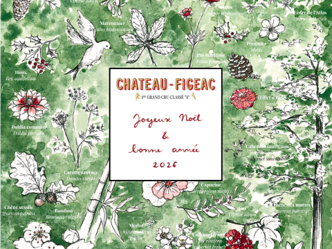 Carte de vœux 2026 - Château Figeac - Novembre 2025